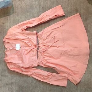 NWT peach matching set skirt + long sleeve top small